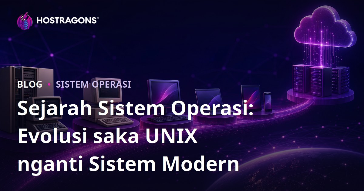 Sejarah Sistem Operasi: Evolusi saka UNIX nganti Sistem Modern