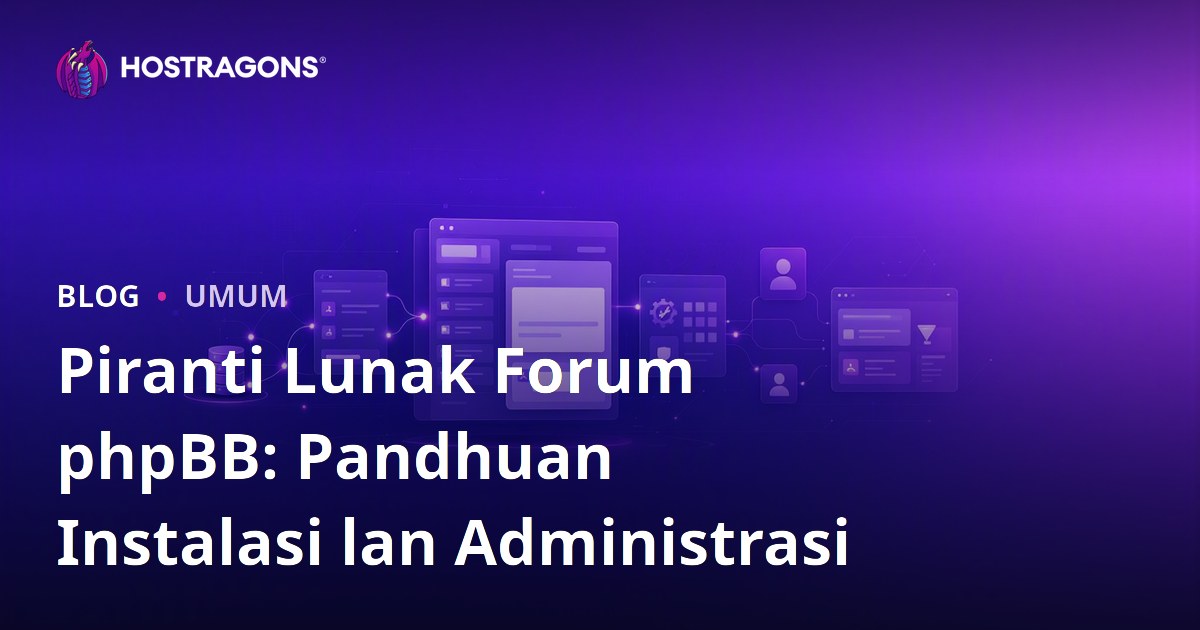 Piranti Lunak Forum phpBB: Pandhuan Instalasi lan Administrasi