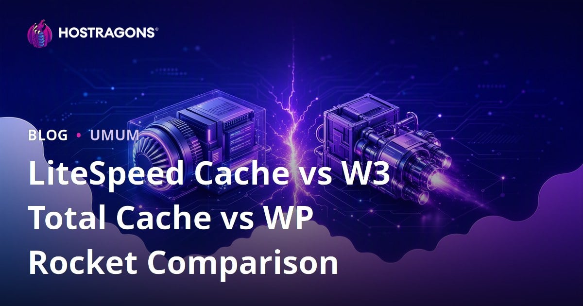 LiteSpeed Cache vs W3 Total Cache vs WP Rocket Comparison