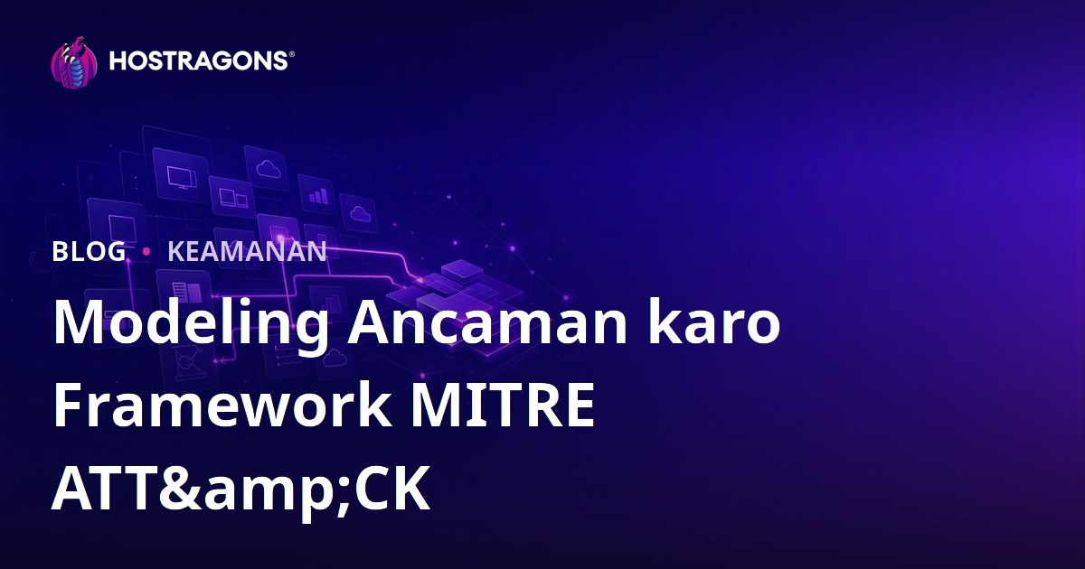 Modeling Ancaman karo Framework MITRE ATT&CK