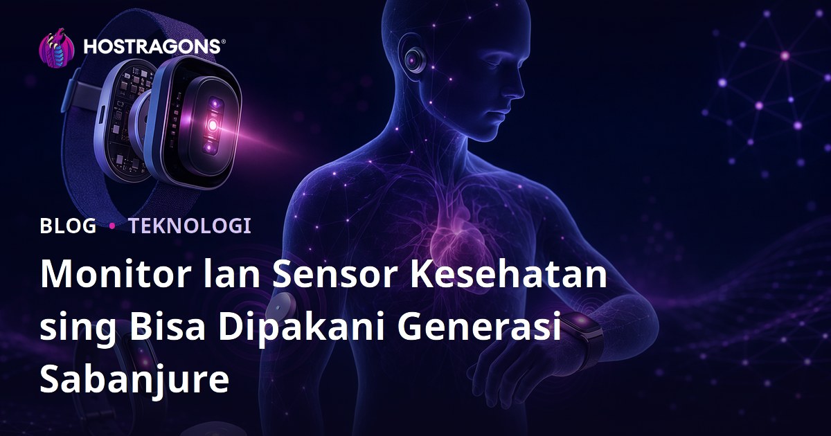 Monitor lan Sensor Kesehatan sing Bisa Dipakani Generasi Sabanjure