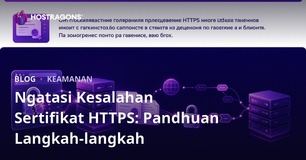 Ngatasi Kesalahan Sertifikat HTTPS: Pandhuan Langkah-langkah