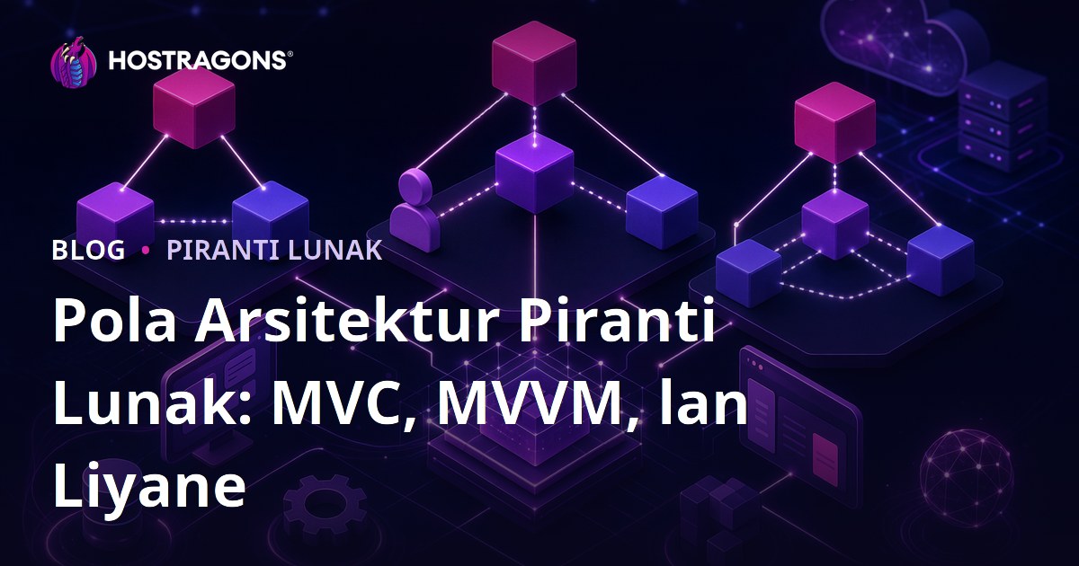 Pola Arsitektur Piranti Lunak: MVC, MVVM, lan Liyane