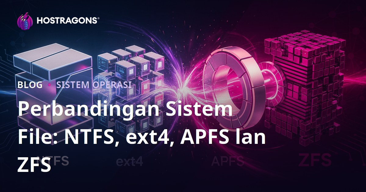 Perbandingan Sistem File: NTFS, ext4, APFS lan ZFS