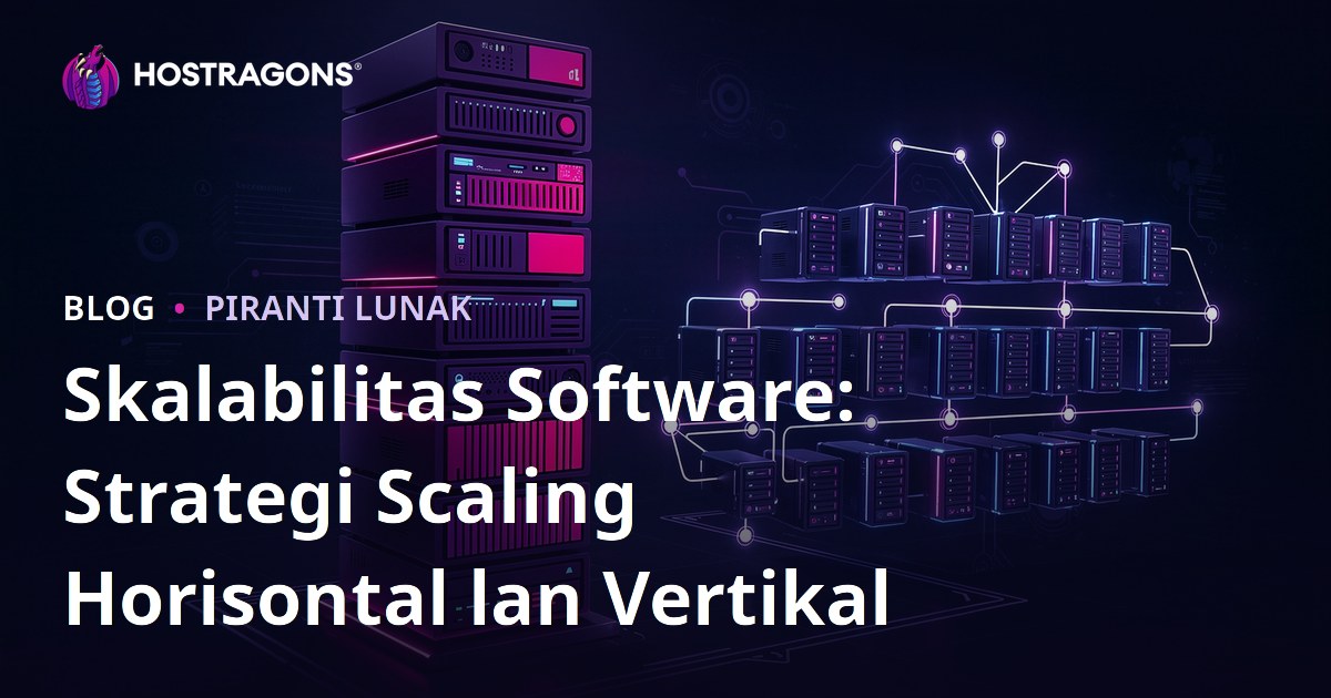 Skalabilitas Software: Strategi Scaling Horisontal lan Vertikal