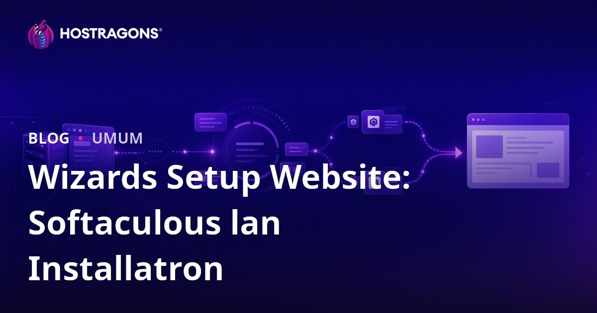 Wizards Setup Website: Softaculous lan Installatron