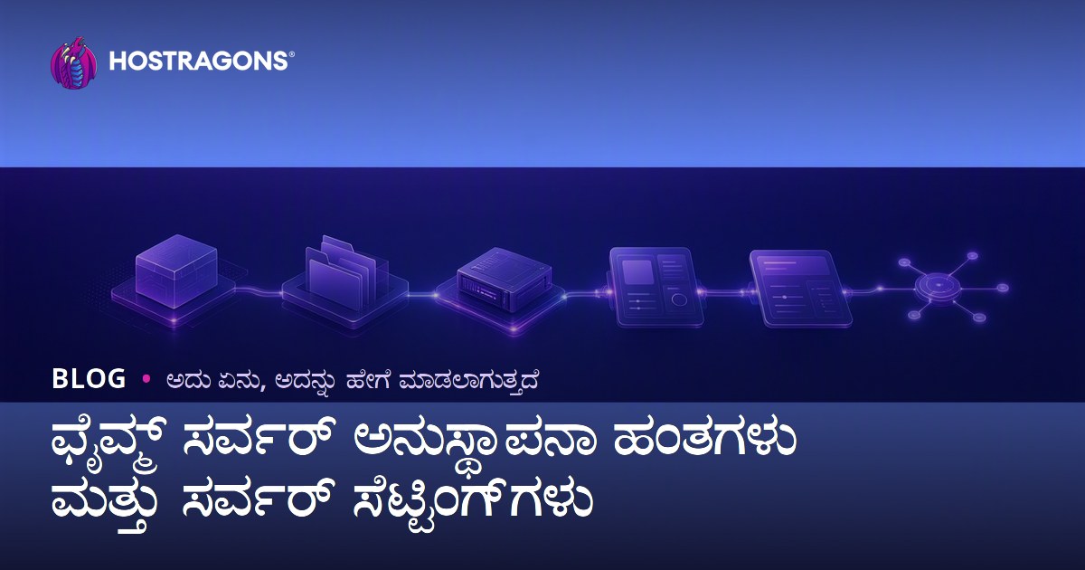 ಫೈವ್ಮ್ ಸರ್ವರ್ ಅನುಸ್ಥಾಪನಾ ಹಂತಗಳು ಮತ್ತು ಸರ್ವರ್ ಸೆಟ್ಟಿಂಗ್‌ಗಳು