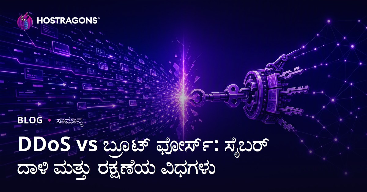 DDoS vs ಬ್ರೂಟ್ ಫೋರ್ಸ್: ಸೈಬರ್ ದಾಳಿ ಮತ್ತು ರಕ್ಷಣೆಯ ವಿಧಗಳು