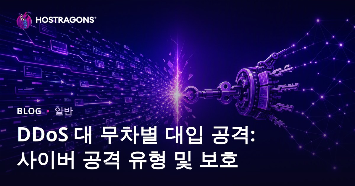 DDoS 대 무차별 대입 공격: 사이버 공격 유형 및 보호