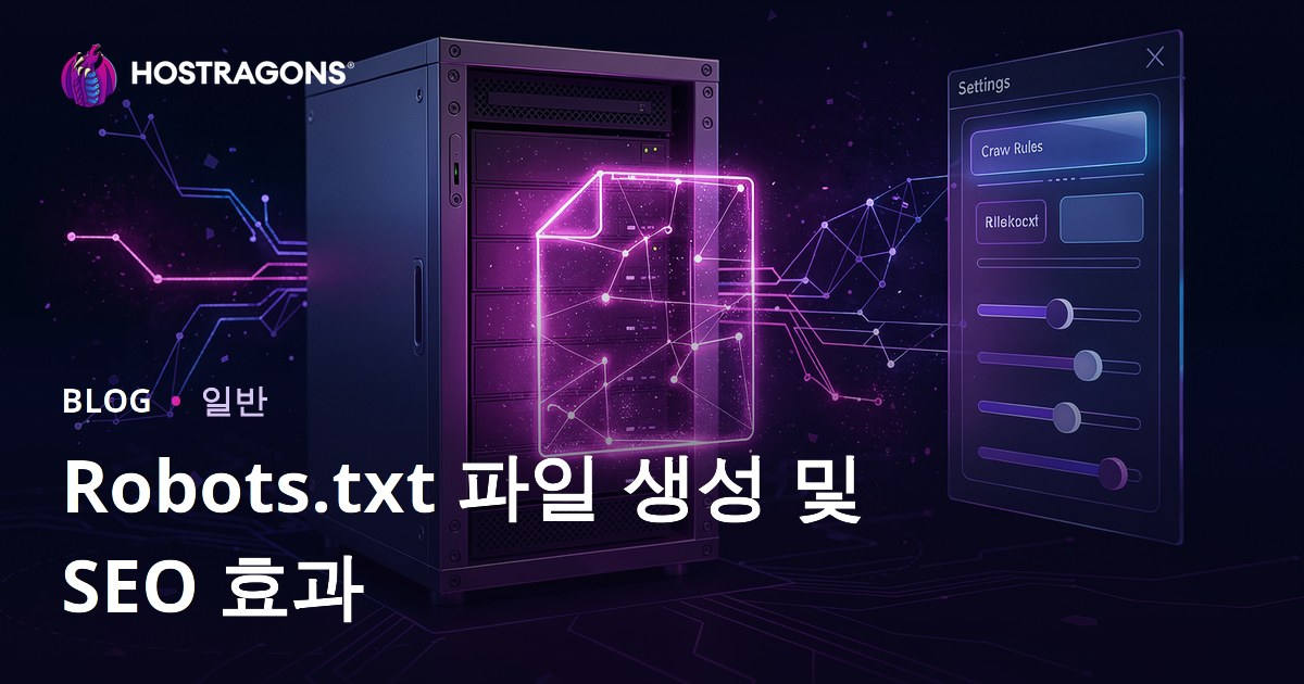 Robots.txt 파일 생성 및 SEO 효과