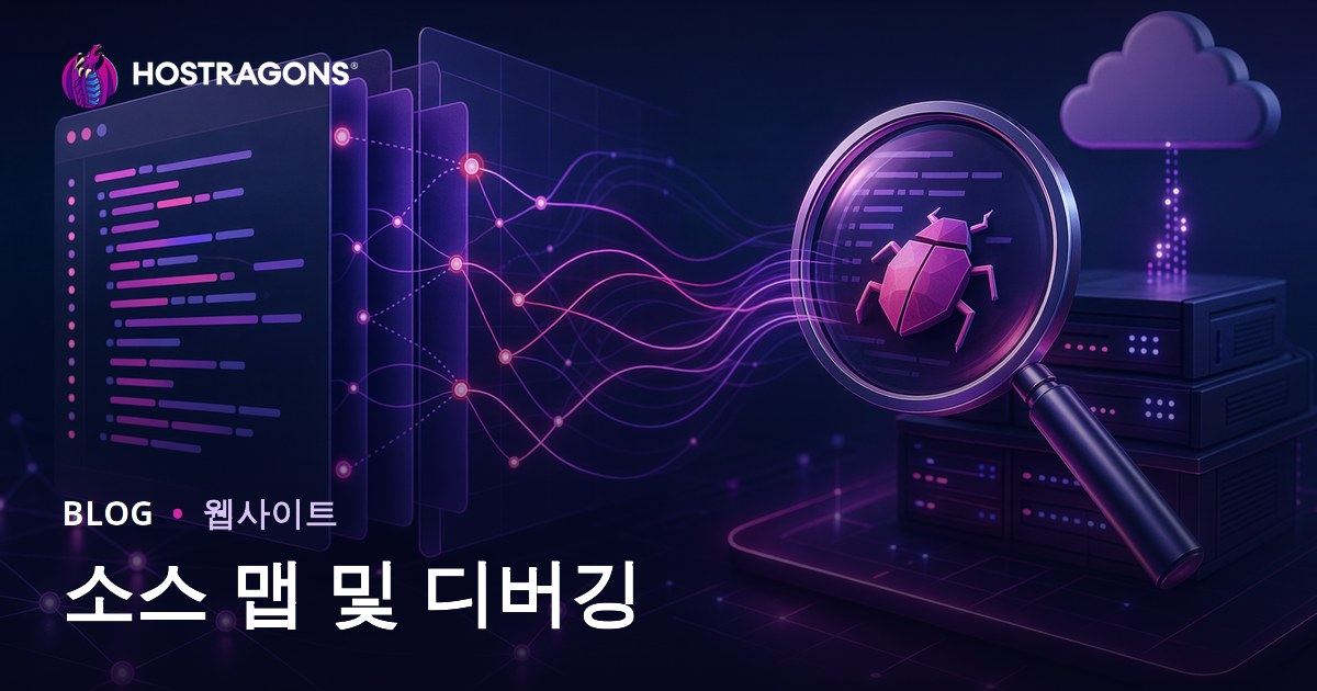 소스 맵 및 디버깅