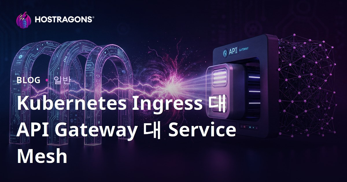 Kubernetes Ingress 대 API Gateway 대 Service Mesh