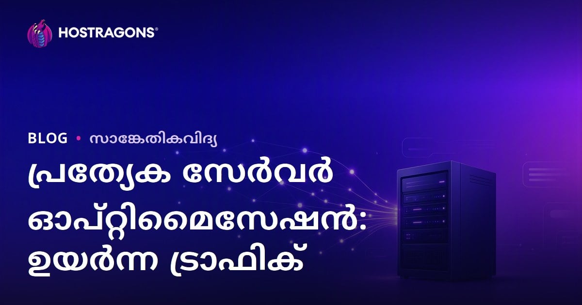 ഉയർന്ന ട്രാഫിക് സൈറ്റുകൾക്കായുള്ള ഡെഡിക്കേറ്റഡ് സർവർ ഒപ്റ്റിമൈസേഷൻ ഗൈഡ്
