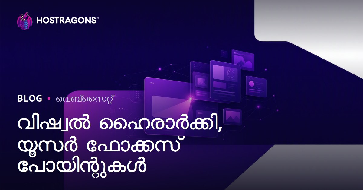 വിഷ്വൽ ഹൈരാർക്കി, യൂസർ ഫോക്കസ് പോയിന്റുകൾ