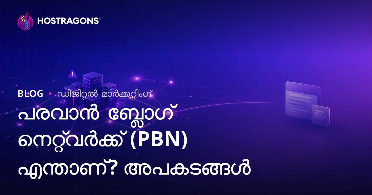 PBN എന്താണ്? പ്രൈവറ്റ് ബ്ലോഗ് നെറ്റ്‌വർക്ക് SEO അപകടങ്ങളും സ്വാധീനവും
