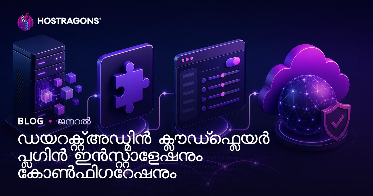 ഡയറക്റ്റ്അഡ്മിൻ ക്ലൗഡ്ഫ്ലെയർ പ്ലഗിൻ ഇൻസ്റ്റാളേഷനും കോൺഫിഗറേഷനും