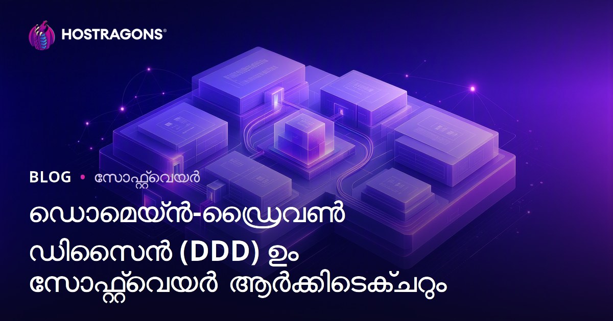 ഡൊമെയ്ൻ-ഡ്രൈവൺ ഡിസൈൻ (DDD) ഉം സോഫ്റ്റ്‌വെയർ ആർക്കിടെക്ചറും