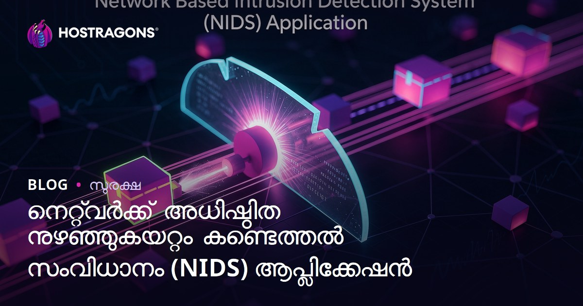 നെറ്റ്‌വർക്ക് അധിഷ്ഠിത നുഴഞ്ഞുകയറ്റം കണ്ടെത്തൽ സംവിധാനം (NIDS) ആപ്ലിക്കേഷൻ