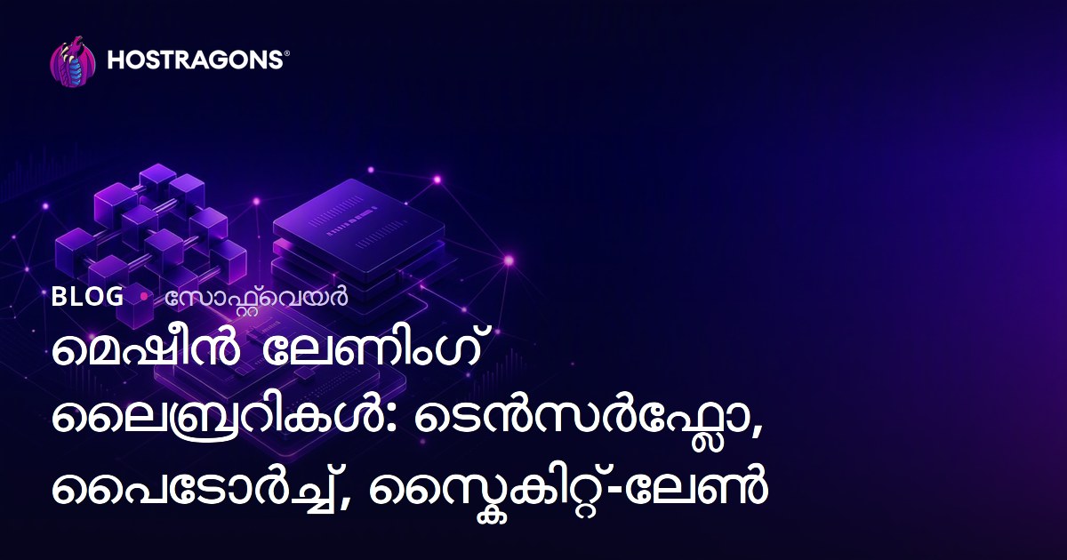 മെഷീൻ ലേണിംഗ് ലൈബ്രറികൾ: ടെൻസർഫ്ലോ, പൈടോർച്ച്, സ്കൈകിറ്റ്-ലേൺ