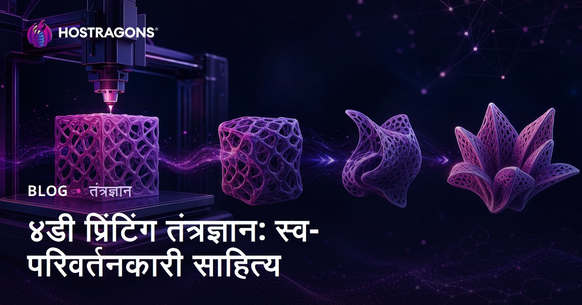 ४डी प्रिंटिंग तंत्रज्ञान: स्व-परिवर्तनकारी साहित्य