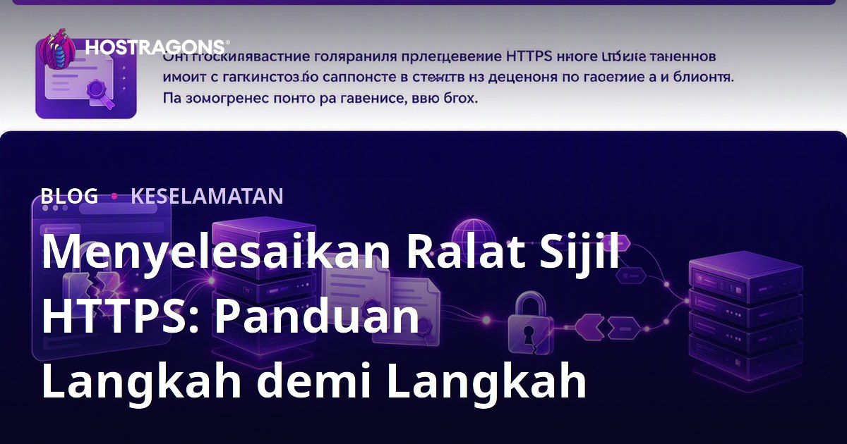 Menyelesaikan Ralat Sijil HTTPS: Panduan Langkah demi Langkah