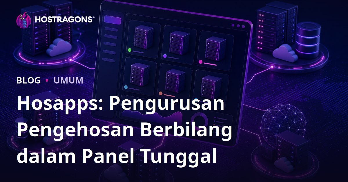Hosapps: Pengurusan Pengehosan Berbilang dalam Panel Tunggal