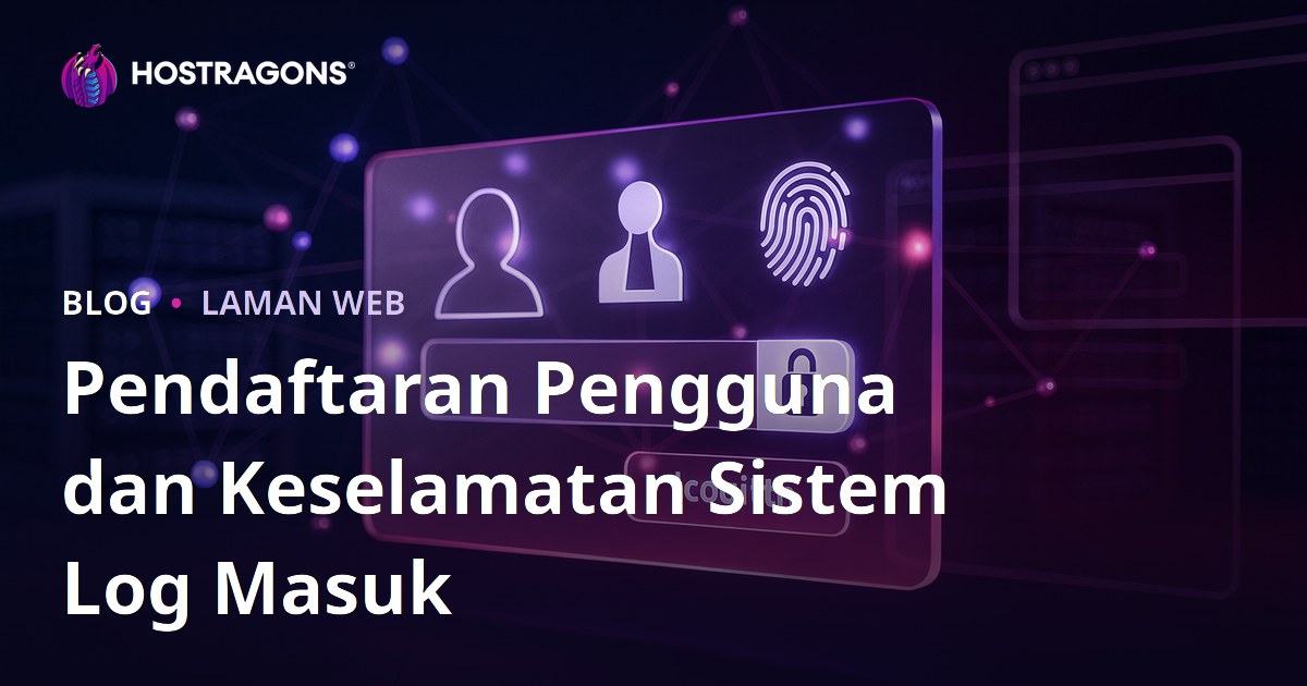Pendaftaran Pengguna dan Keselamatan Sistem Log Masuk