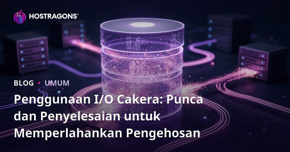 Penggunaan I/O Cakera: Punca dan Penyelesaian untuk Memperlahankan Pengehosan