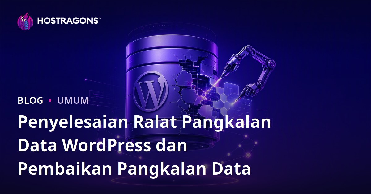 Penyelesaian Ralat Pangkalan Data WordPress dan Pembaikan Pangkalan Data