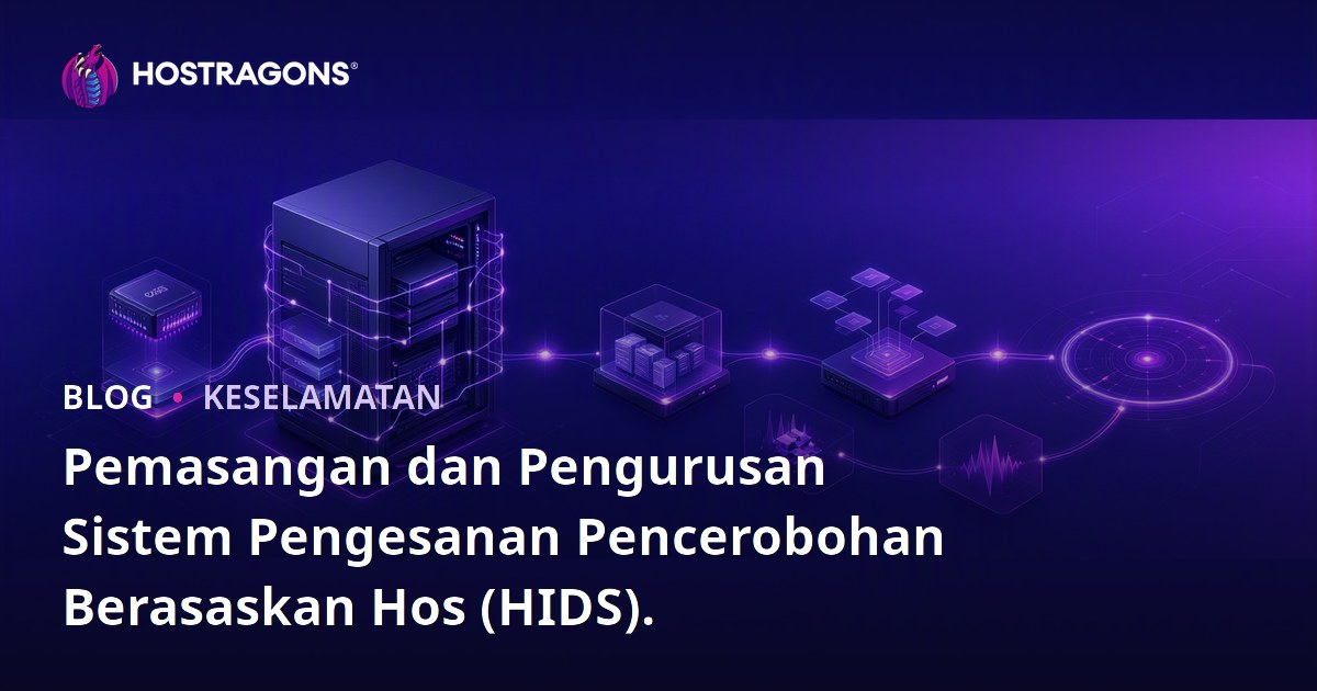 Pemasangan dan Pengurusan Sistem Pengesanan Pencerobohan Berasaskan Hos (HIDS).