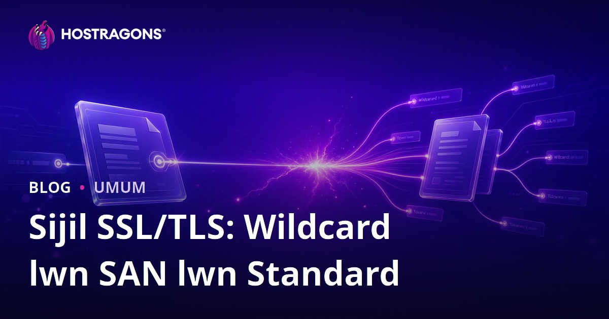 Sijil SSL/TLS: Wildcard lwn SAN lwn Standard