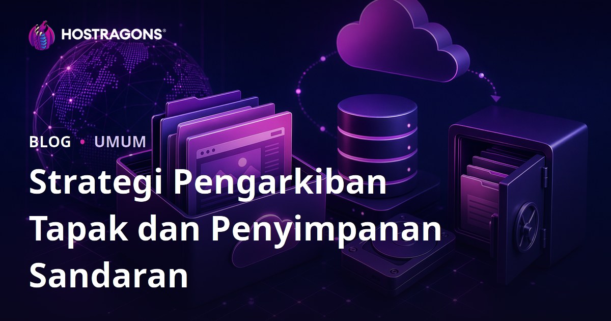 Strategi Pengarkiban Tapak dan Penyimpanan Sandaran