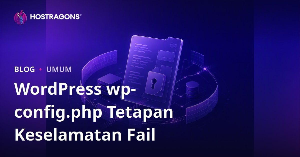WordPress wp-config.php Tetapan Keselamatan Fail