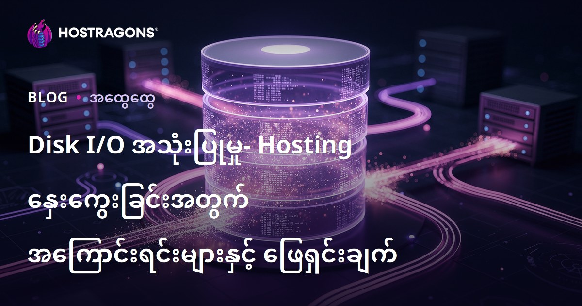 Disk I/O အသုံးပြုမှု- Hosting နှေးကွေးခြင်းအတွက် အကြောင်းရင်းများနှင့် ဖြေရှင်းချက်