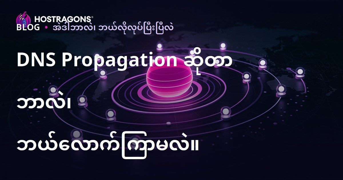 DNS Propagation ဆိုတာ ဘာလဲ၊ ဘယ်လောက်ကြာမလဲ။