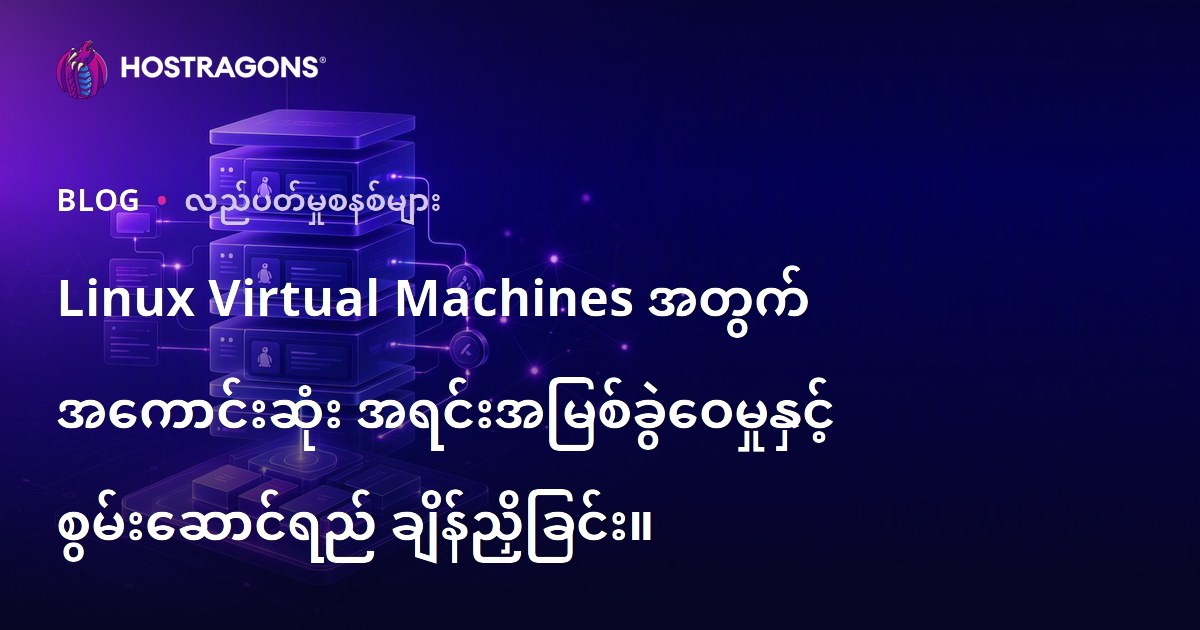 Linux Virtual Machines အတွက် အကောင်းဆုံး အရင်းအမြစ်ခွဲဝေမှုနှင့် စွမ်းဆောင်ရည် ချိန်ညှိခြင်း။