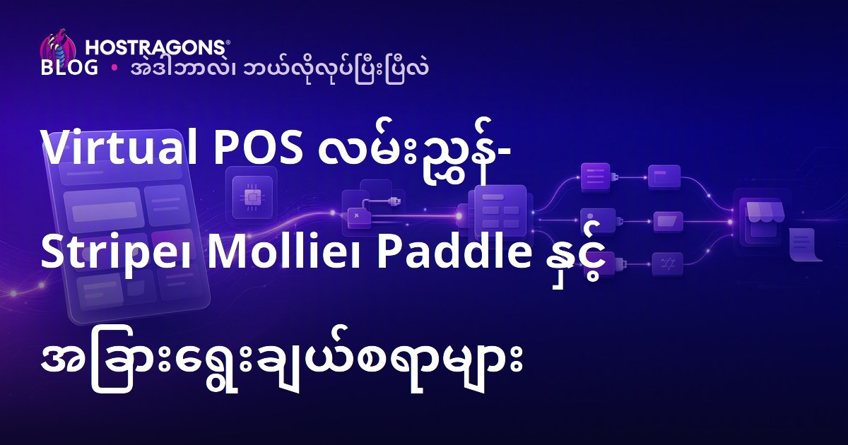 Virtual POS လမ်းညွှန်- Stripe၊ Mollie၊ Paddle နှင့် အခြားရွေးချယ်စရာများ
