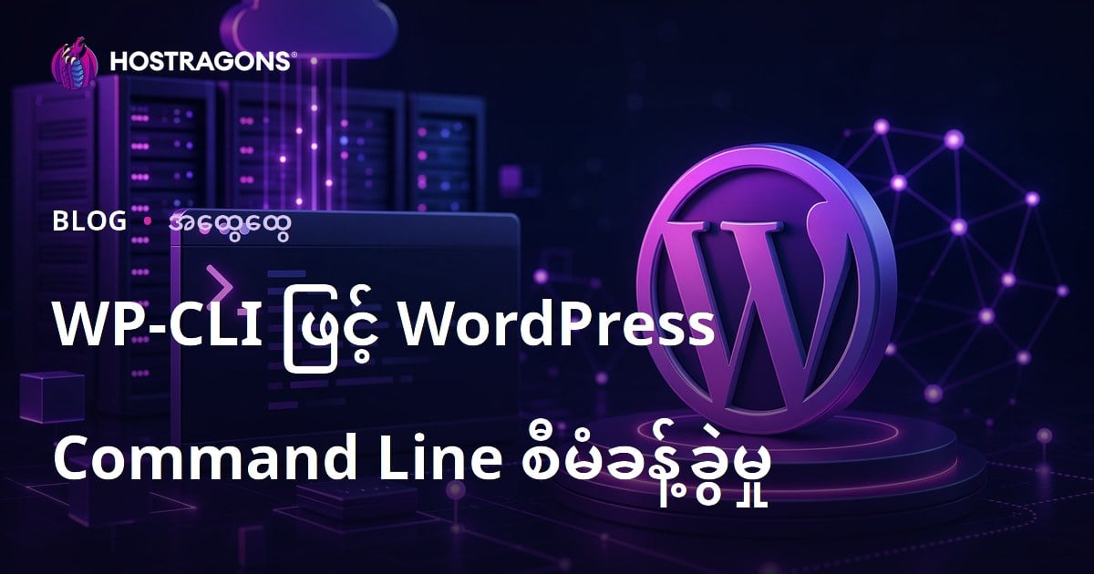 WP-CLI ဖြင့် WordPress ကို Command Line နည်းလမ်းဖြင့် စိတ်ချရအောင် လုပ်ကြံရန် လမ်းညွှန်