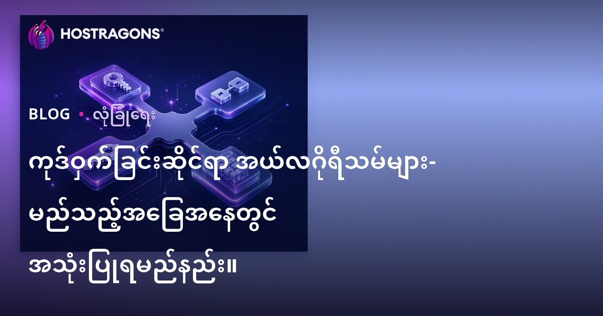 ကုဒ်ဝှက်ခြင်းဆိုင်ရာ အယ်လဂိုရီသမ်များ- မည်သည့်အခြေအနေတွင် အသုံးပြုရမည်နည်း။