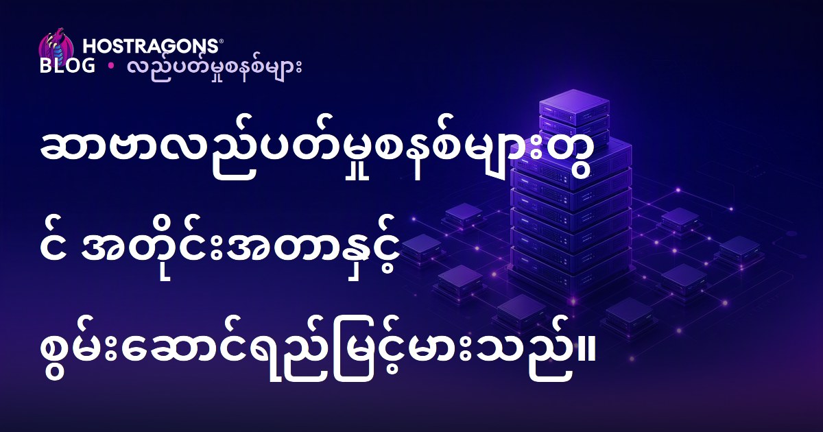 ဆာဗာလည်ပတ်မှုစနစ်များတွင် အတိုင်းအတာနှင့် စွမ်းဆောင်ရည်မြင့်မားသည်။