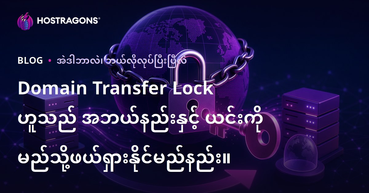 Domain Transfer Lock ဟူသည် အဘယ်နည်းနှင့် ယင်းကို မည်သို့ဖယ်ရှားနိုင်မည်နည်း။
