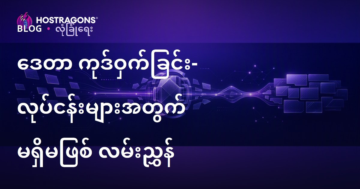 ဒေတာ ကုဒ်ဝှက်ခြင်း- လုပ်ငန်းများအတွက် မရှိမဖြစ် လမ်းညွှန်