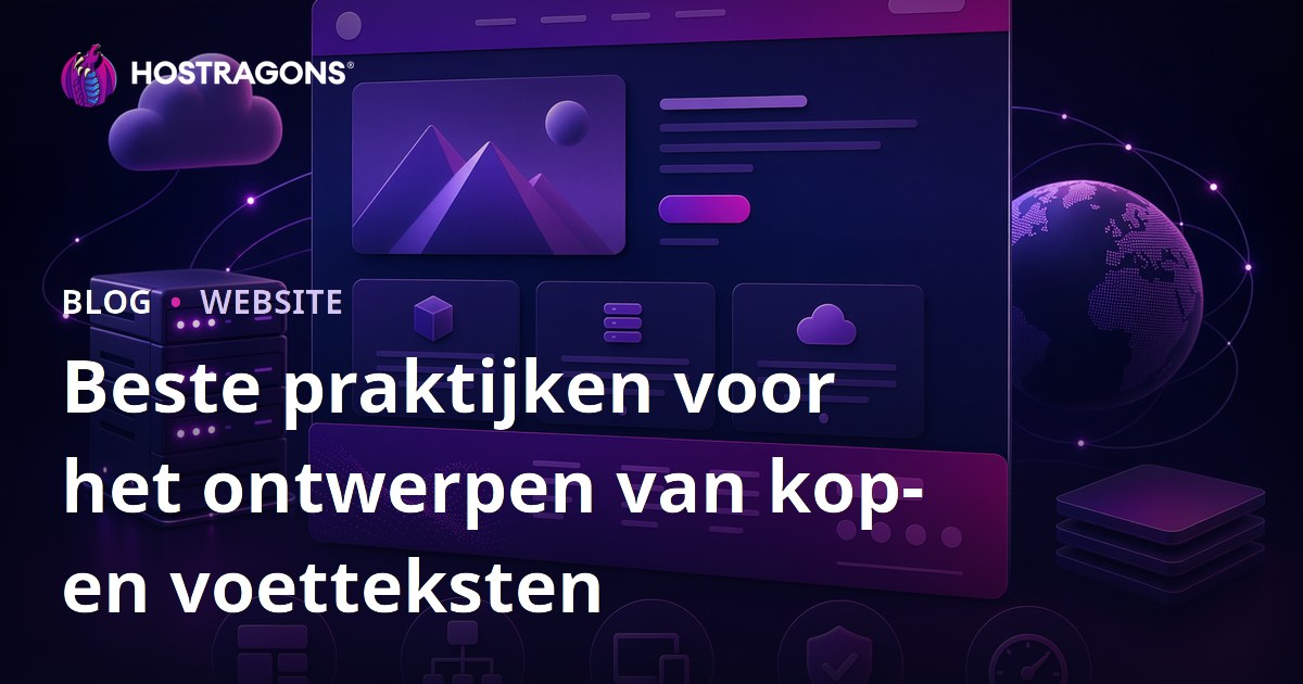 Beste praktijken voor het ontwerpen van kop- en voetteksten