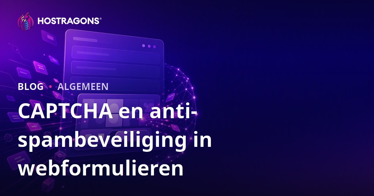 CAPTCHA en anti-spambeveiliging in webformulieren