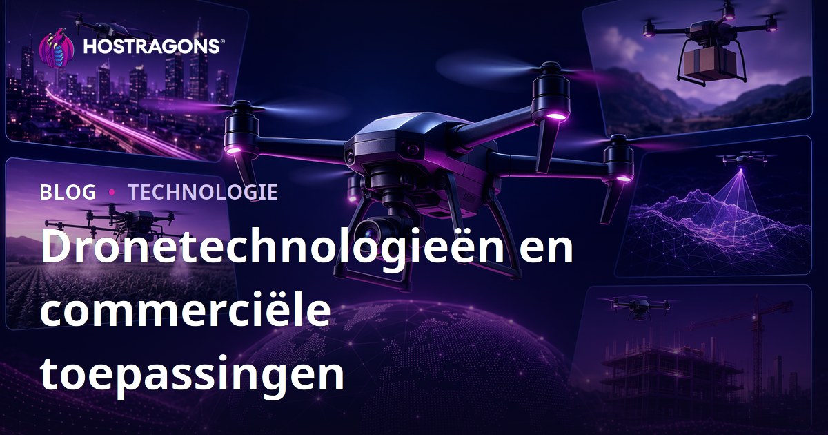 Dronetechnologieën en commerciële toepassingen
