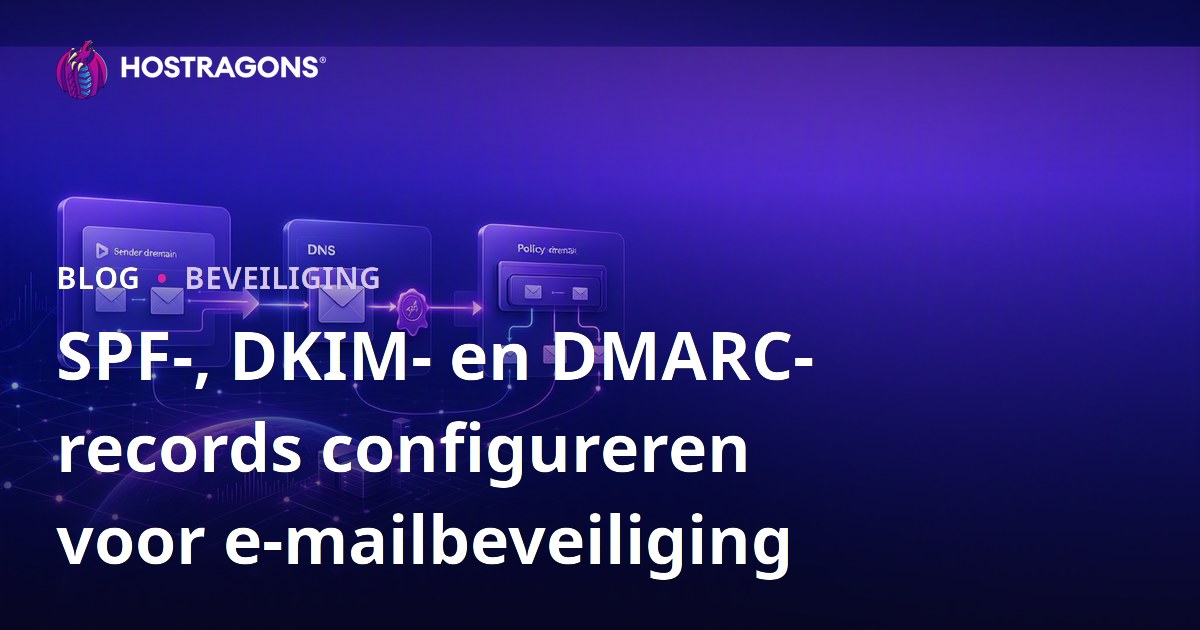 SPF-, DKIM- en DMARC-records configureren voor e-mailbeveiliging