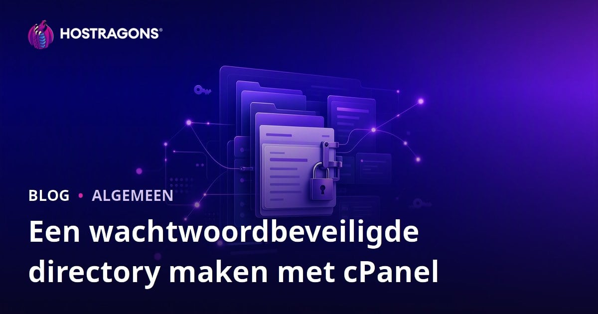 Een wachtwoordbeveiligde directory maken met cPanel