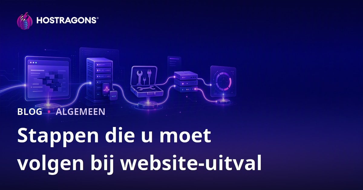 Stappen die u moet volgen bij website-uitval