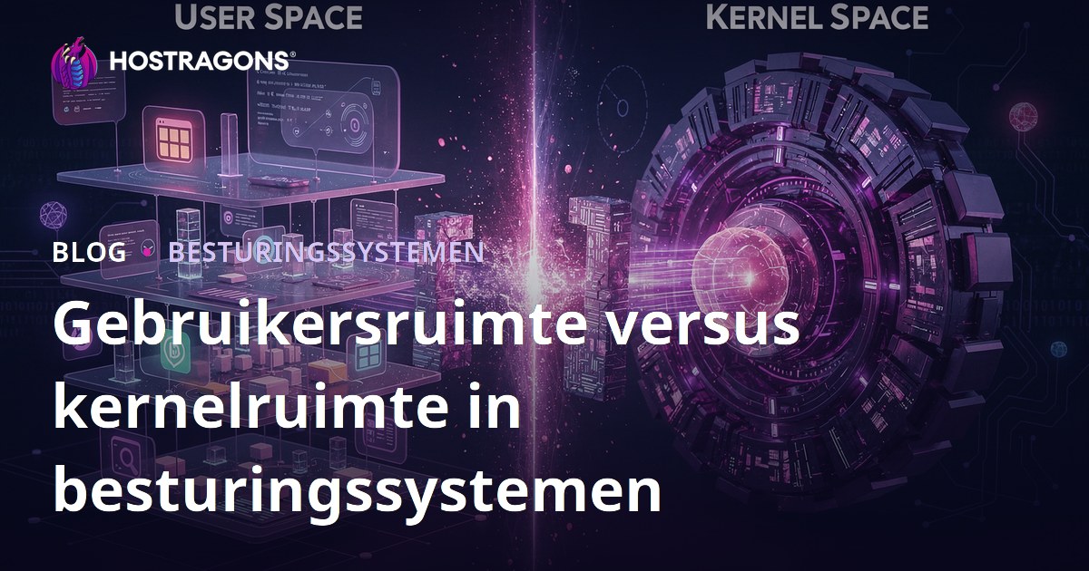 Gebruikersruimte versus kernelruimte in besturingssystemen