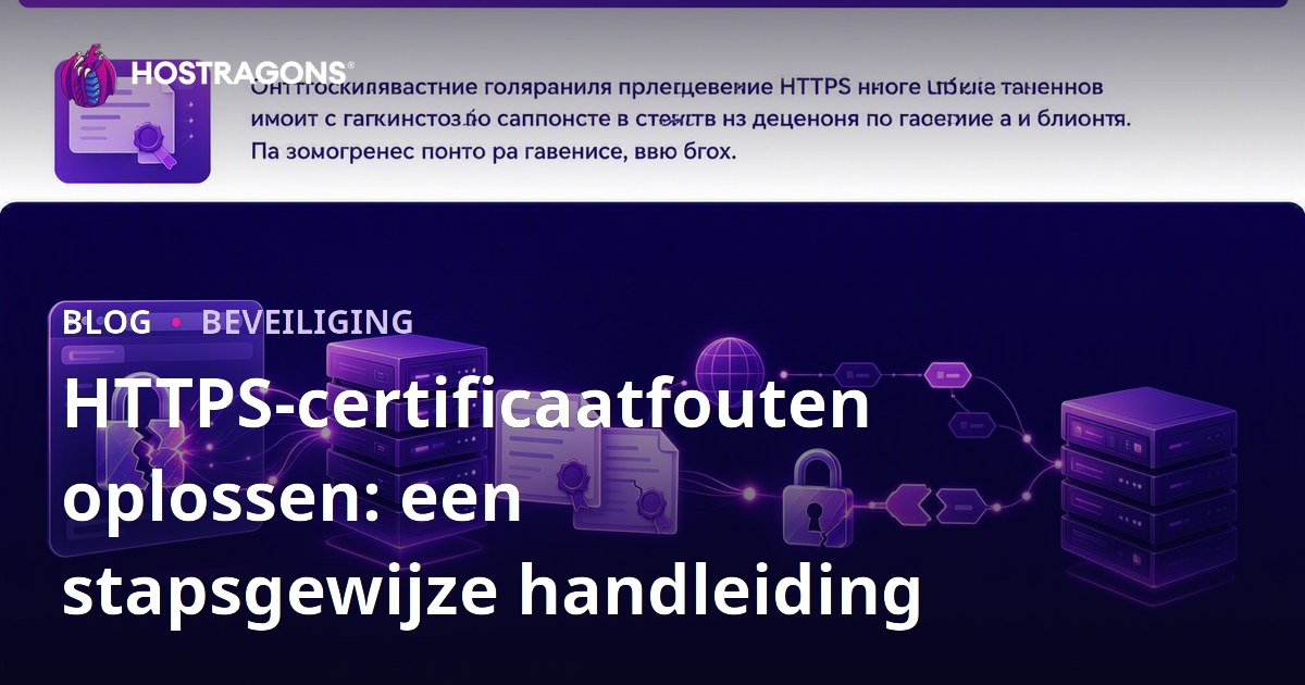 HTTPS-certificaatfouten oplossen: een stapsgewijze handleiding